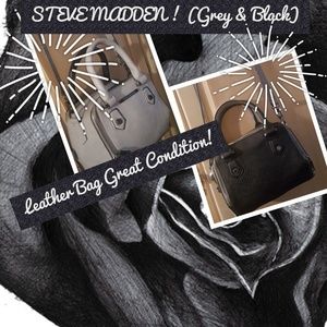 STEVE MADDEN (Grey& Black) Leather Bag